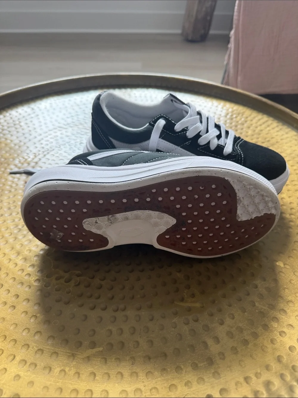 Vans Old Skool Platform Sneaker - Black & White - Picture 4 of 7